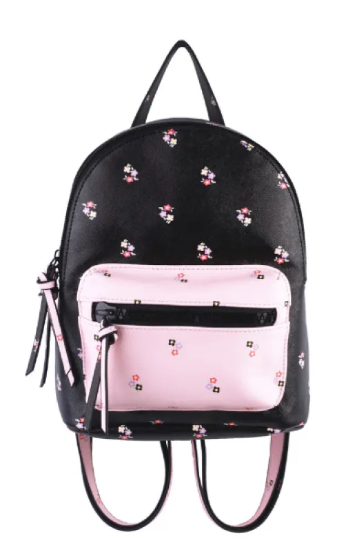 Nomi Dome Backpack in Black & Blush sold by T-Shirt & Jeans