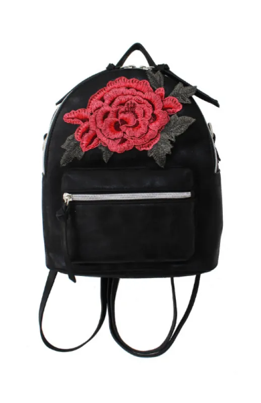 Rose Backpack in Black sold by T-Shirt & Jeans