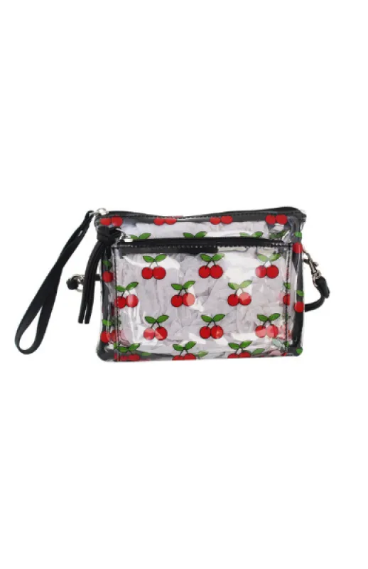 Maria Mini Wristlet in Cherry sold by T-Shirt & Jeans