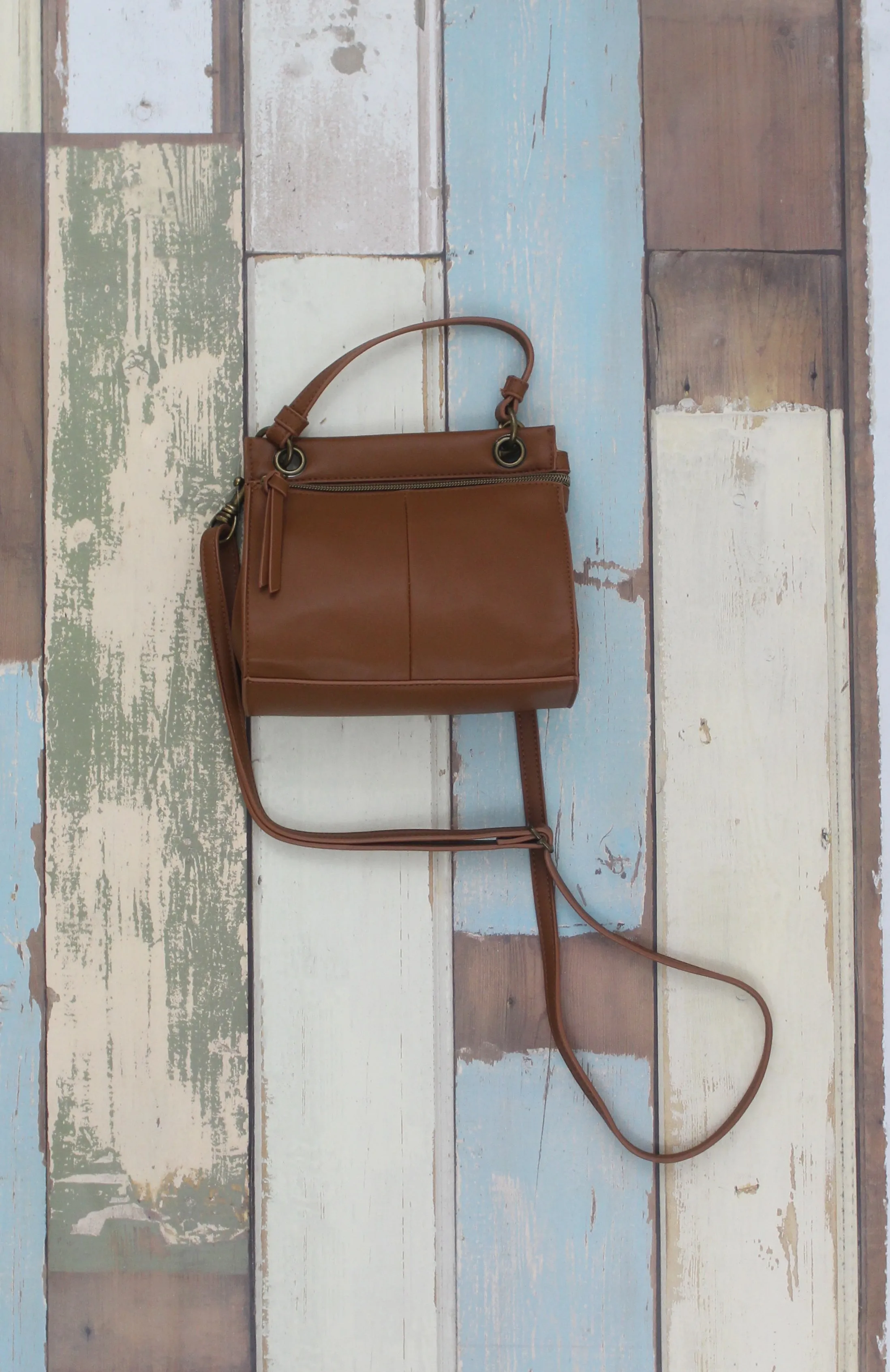 Diana Mini Satchel in Cognac sold by T-Shirt & Jeans product image thumbnail 3