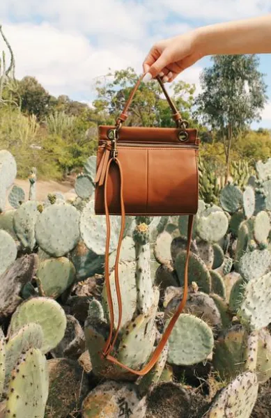 Diana Mini Satchel in Cognac sold by T-Shirt & Jeans
