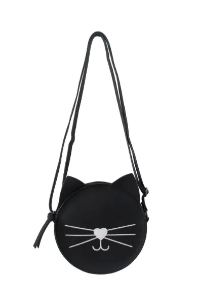 Purrfect Canteen Crossbody in Black sold by T-Shirt & Jeans