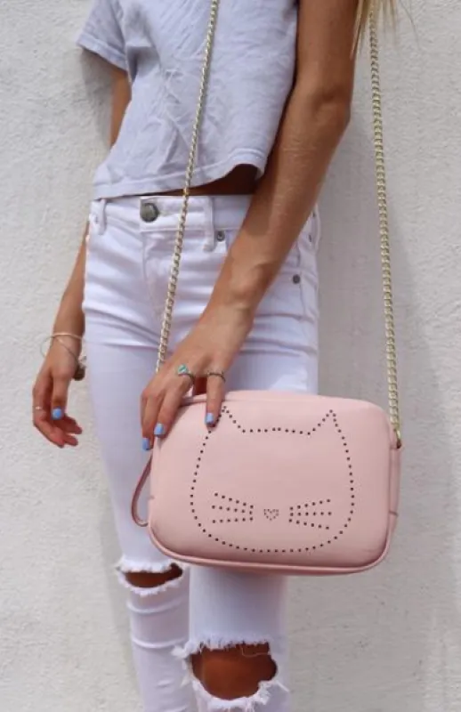 Purrrfect Crossbody in Pink sold by T-Shirt & Jeans