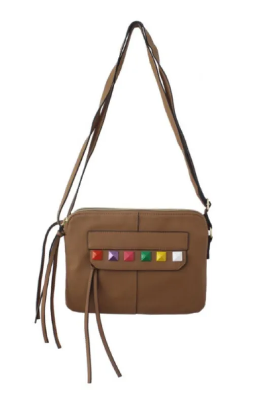 Zoe Crossbody in Camel sold by T-Shirt & Jeans