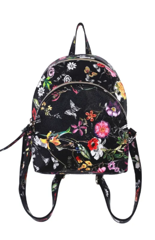 Charlotte Double Zip Backpack in Floral sold by T-Shirt & Jeans
