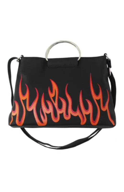 For The Record Ring Satchel in Flamin' Hot sold by T-Shirt & Jeans