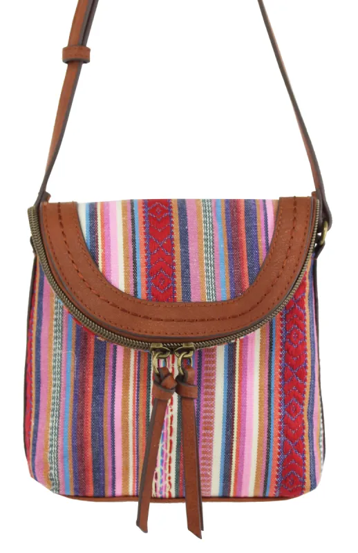 Metro Crossbody in Pink Stripe sold by T-Shirt & Jeans