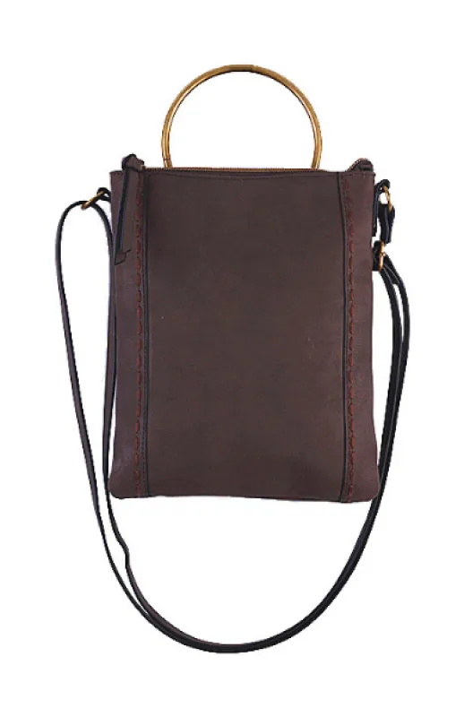 Ringer Passport Crossbody in Brown sold by T-Shirt & Jeans