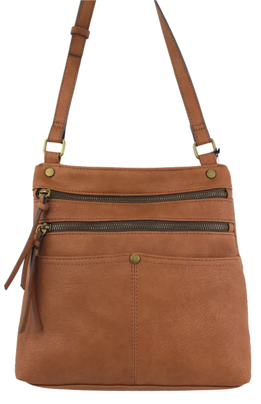 Lennox Crossbody in Cognac sold by T-Shirt & Jeans
