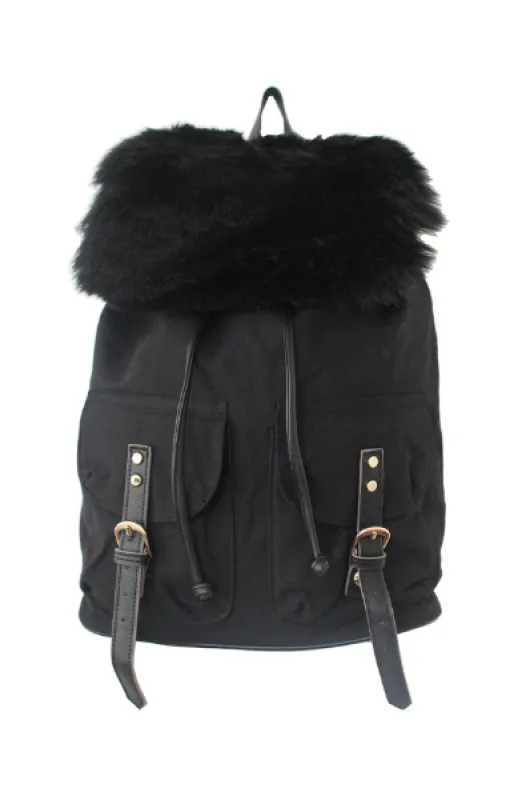 Woodside Bloom Backpack in Black sold by T-Shirt & Jeans