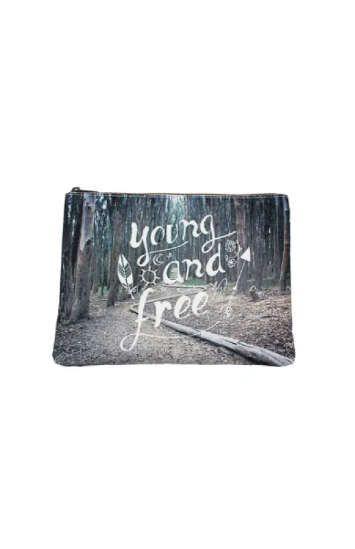 Young and Free Cosmetic Bag sold by T-Shirt & Jeans
