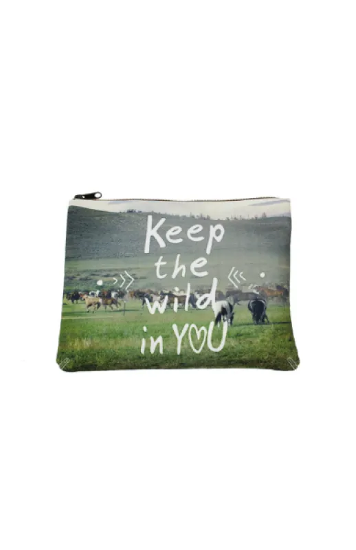 Keep the Wild in You Cosmetic Bag sold by T-Shirt & Jeans