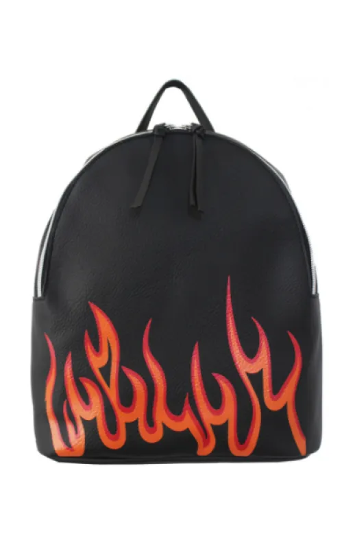 Jane Mini Dome Backpack in Black Flamin' Hot sold by T-Shirt & Jeans