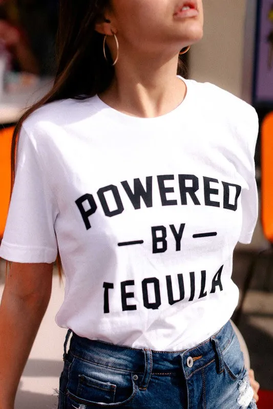 Powered By Tequila T-Shirt* sold by T-Shirt Addicts product image thumbnail 2