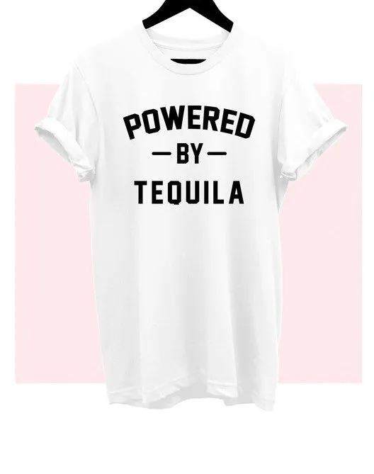 Powered By Tequila T-Shirt* sold by T-Shirt Addicts product image thumbnail 3