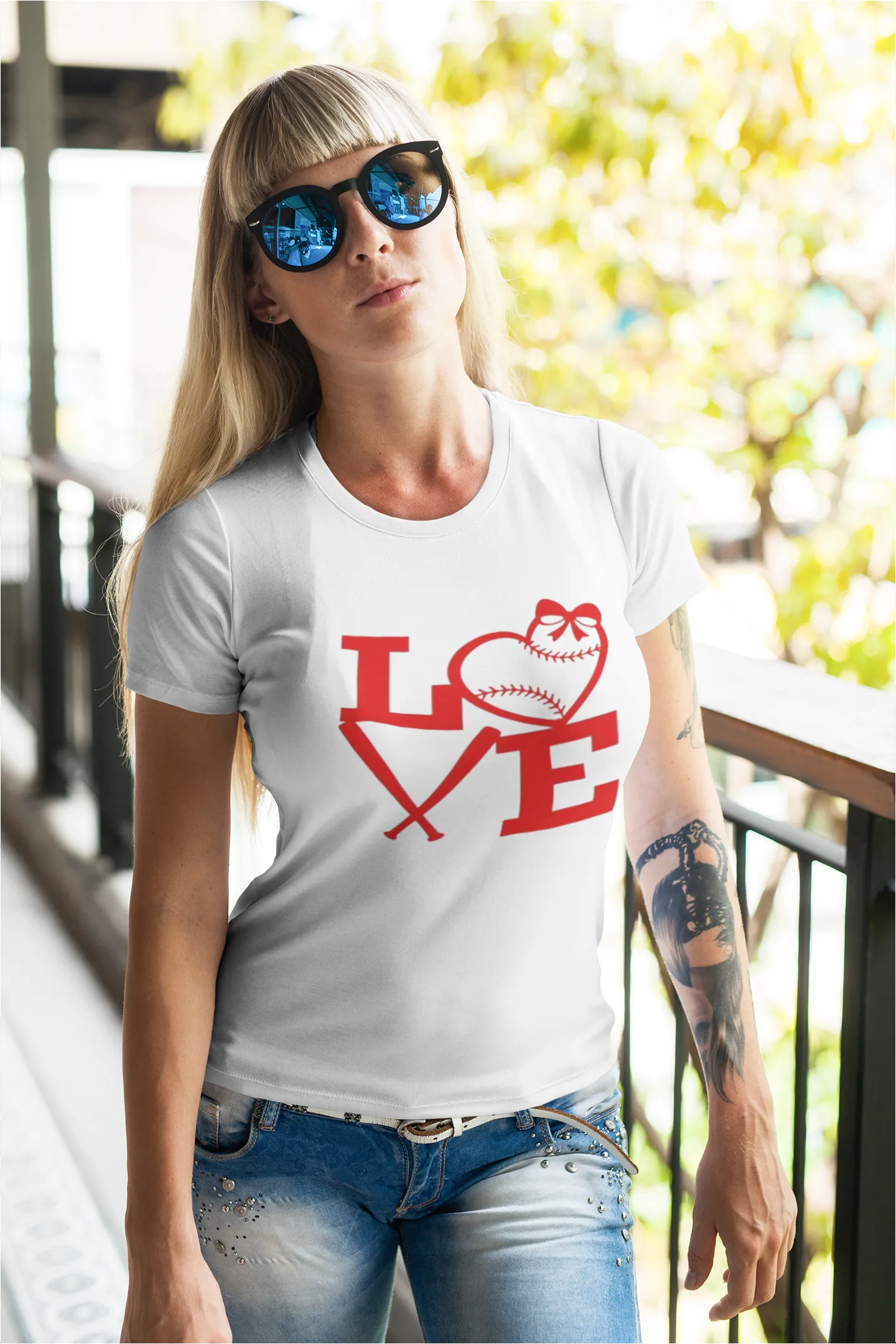 Love Baseball T-Shirt sold by T-Shirt Addicts product image thumbnail 2
