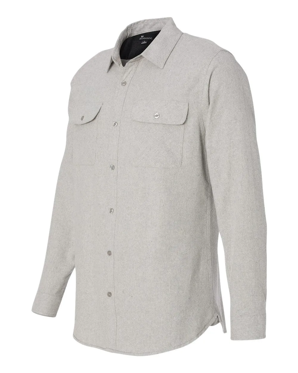 Burnside - Long Sleeve Solid Flannel Shirt* sold by T-Shirt Addicts product image thumbnail 2