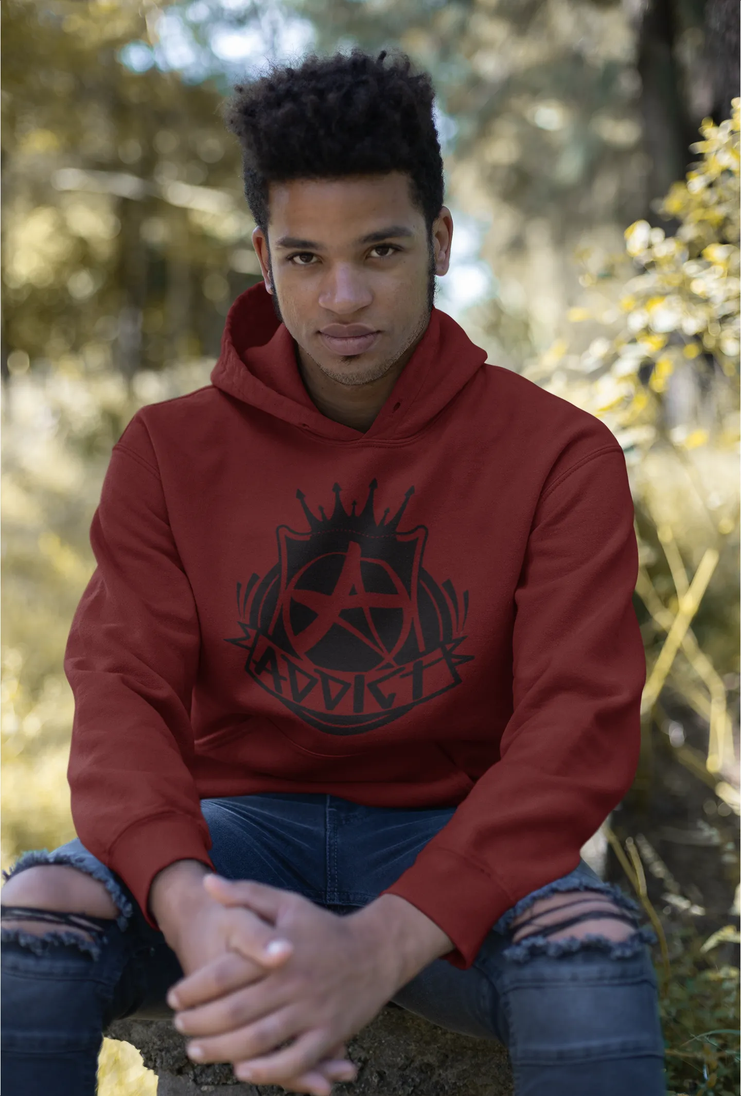 Addict Apparel Logo Hoodie* sold by T-Shirt Addicts product image thumbnail 2