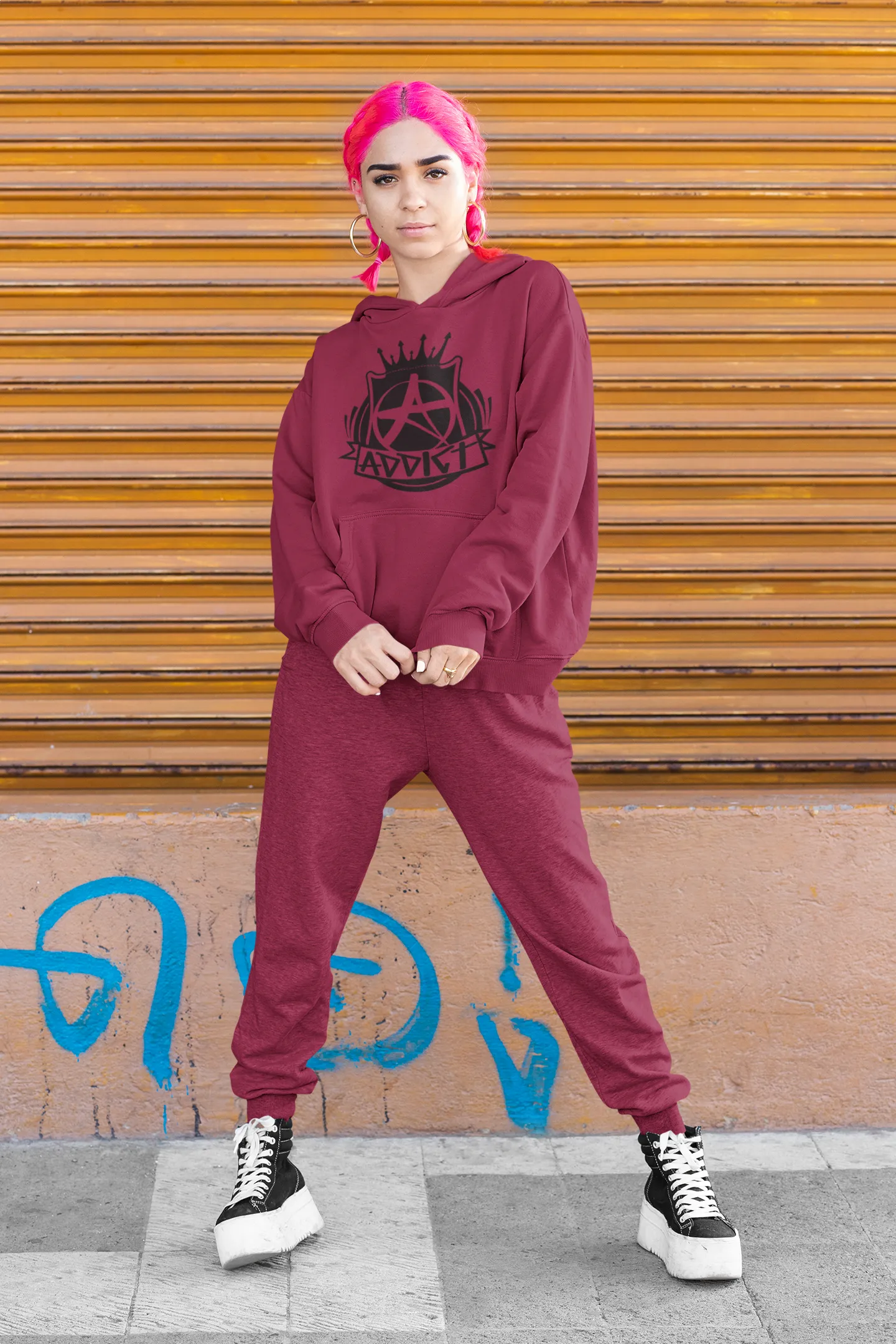 Addict Apparel Logo Hoodie* sold by T-Shirt Addicts