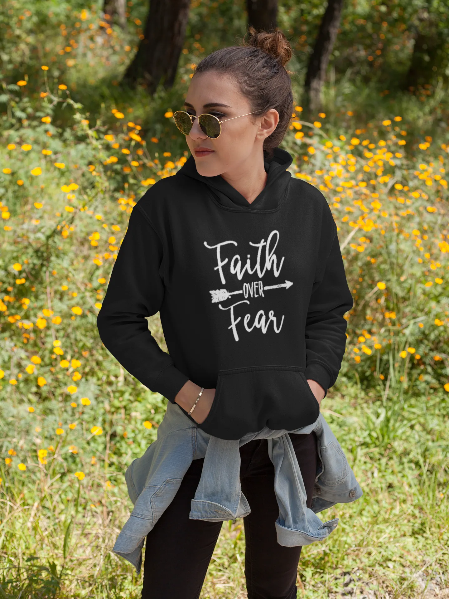 Faith Over Fear Sweatshirt / Hoodie sold by T-Shirt Addicts