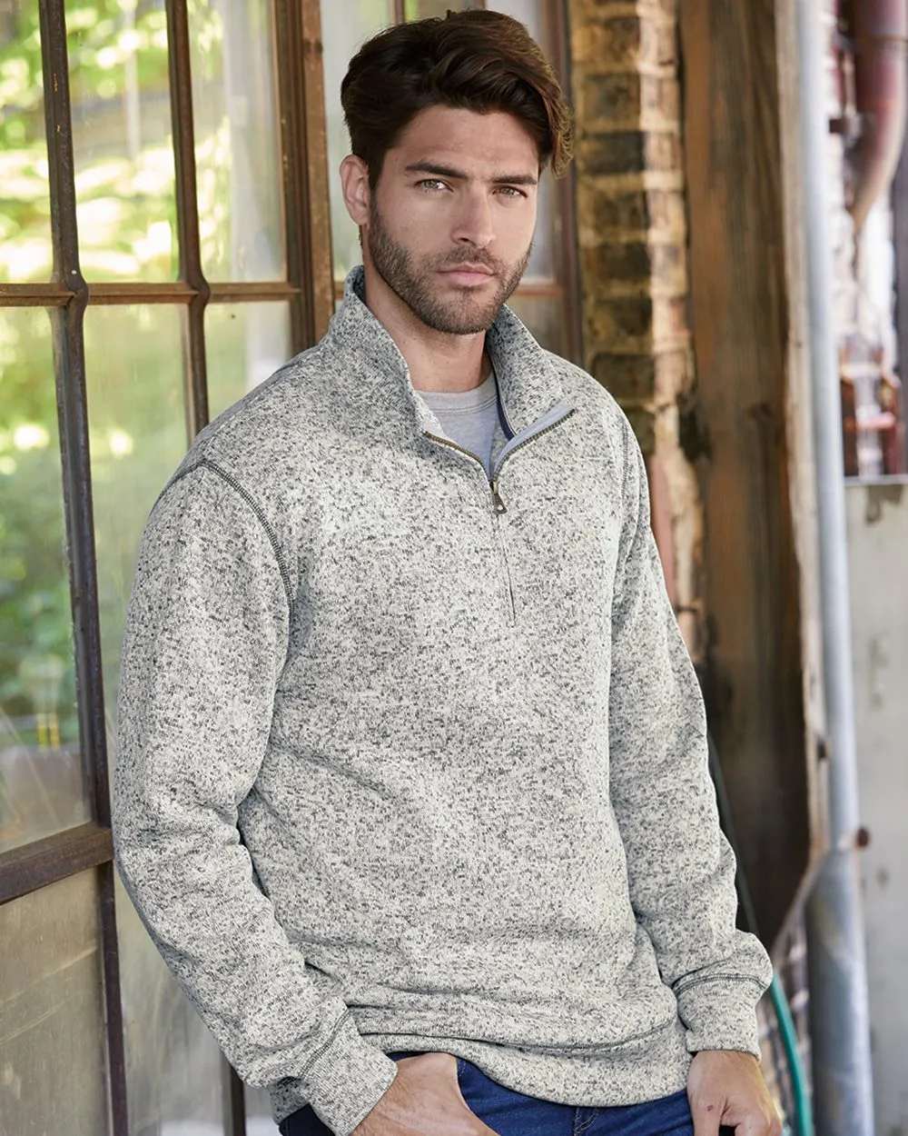 Weatherproof - Vintage Sweaterfleece Quarter-Zip Sweatshirt* sold by T-Shirt Addicts