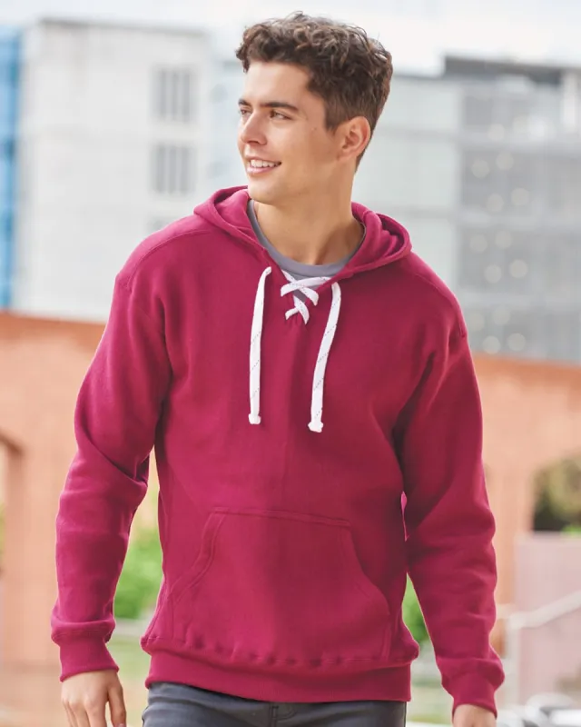 J. America - Sport Lace Hooded Sweatshirt* sold by T-Shirt Addicts