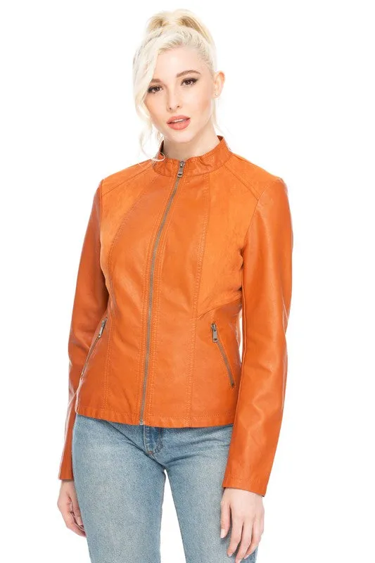 "The Ride Jacket" Vegan Leather Jacket* sold by T-Shirt Addicts product image thumbnail 3