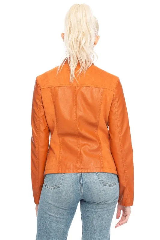 "The Ride Jacket" Vegan Leather Jacket* sold by T-Shirt Addicts product image thumbnail 2