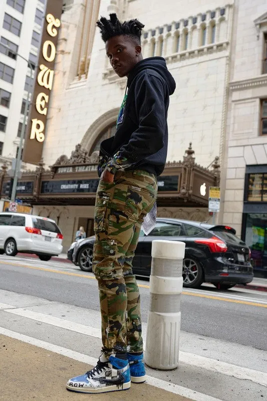 CHENILLE PATCH & HAND PAINT HOODIE sold by T-Shirt Addicts product image thumbnail 4