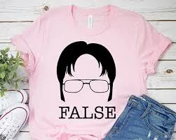 Dwight Schrute (The Office TV Show) False T-Shirt* sold by T-Shirt Addicts