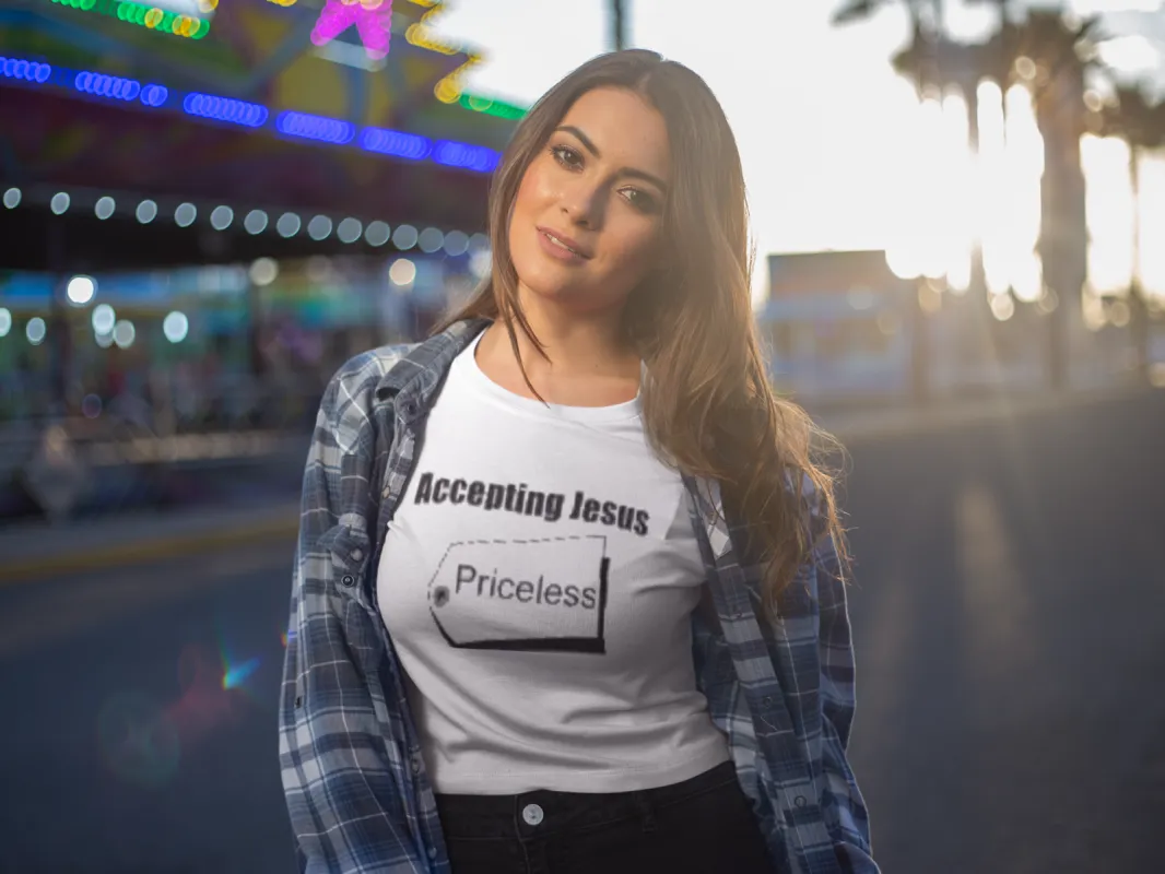 Accepting Jesus Priceless T-Shirt* sold by T-Shirt Addicts