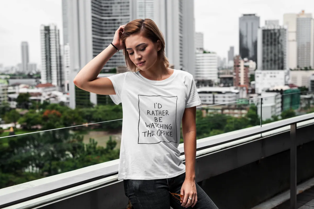 I'd Rather Be Watching The Office (The Office TV Show) T-Shirt* sold by T-Shirt Addicts