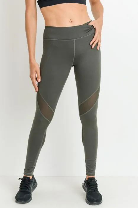 Slanted Wrap Mesh Full Leggings* sold by T-Shirt Addicts product image thumbnail 2