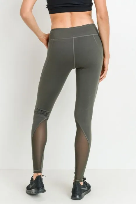 Slanted Wrap Mesh Full Leggings* sold by T-Shirt Addicts product image thumbnail 3