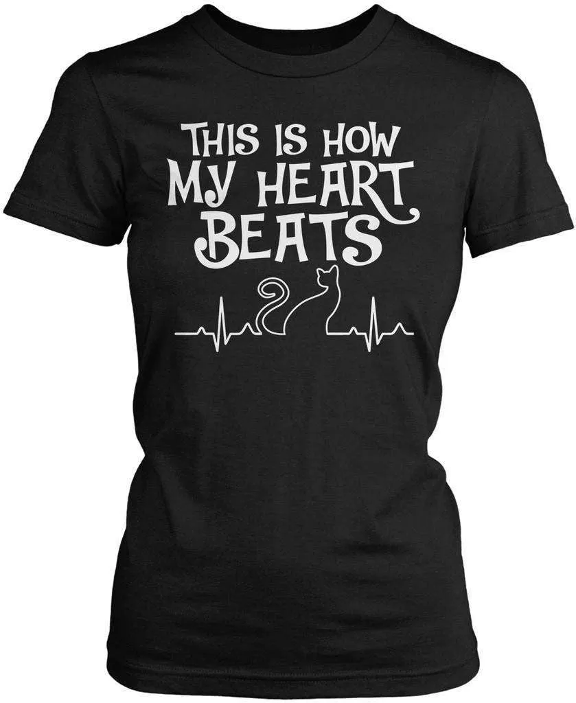 This Is How My Heart Beats Cat T-Shirt sold by T-Shirt Addicts