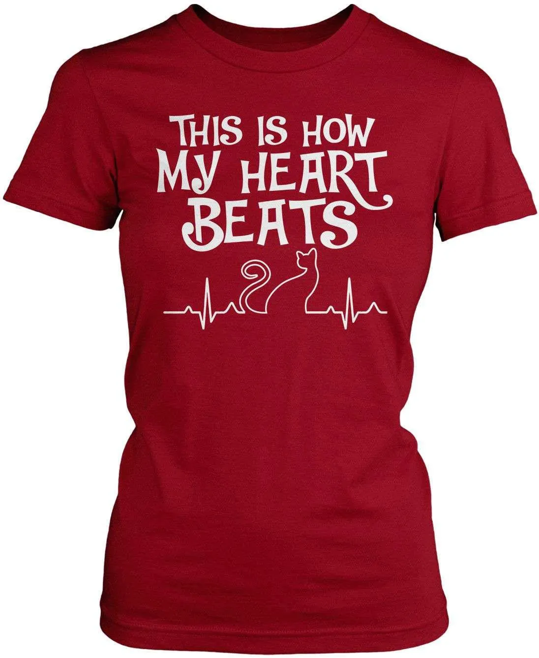 This Is How My Heart Beats Cat T-Shirt sold by T-Shirt Addicts product image thumbnail 2