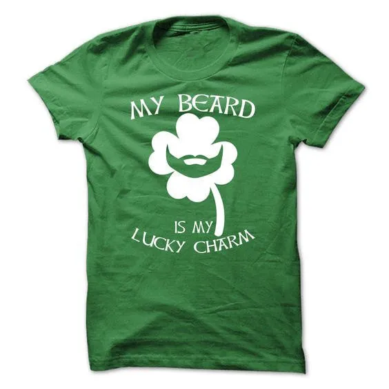 My Beard Is My Lucky Charm T-Shirt sold by T-Shirt Addicts