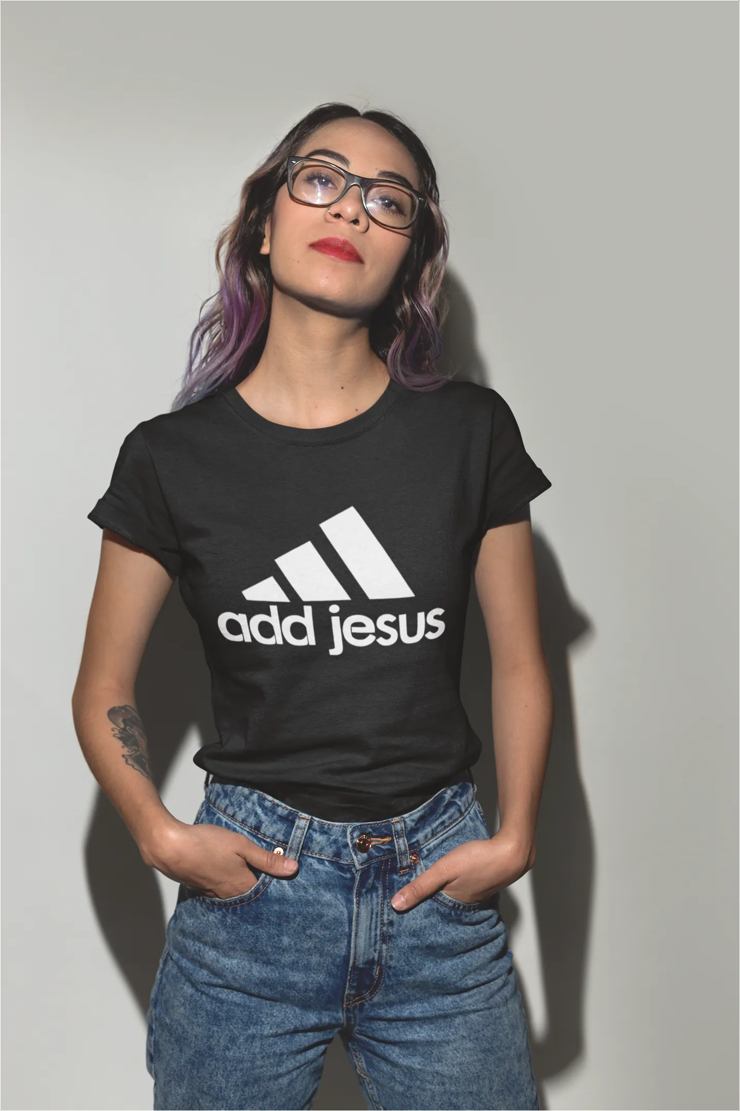 Add Jesus T-Shirt* sold by T-Shirt Addicts product image thumbnail 2