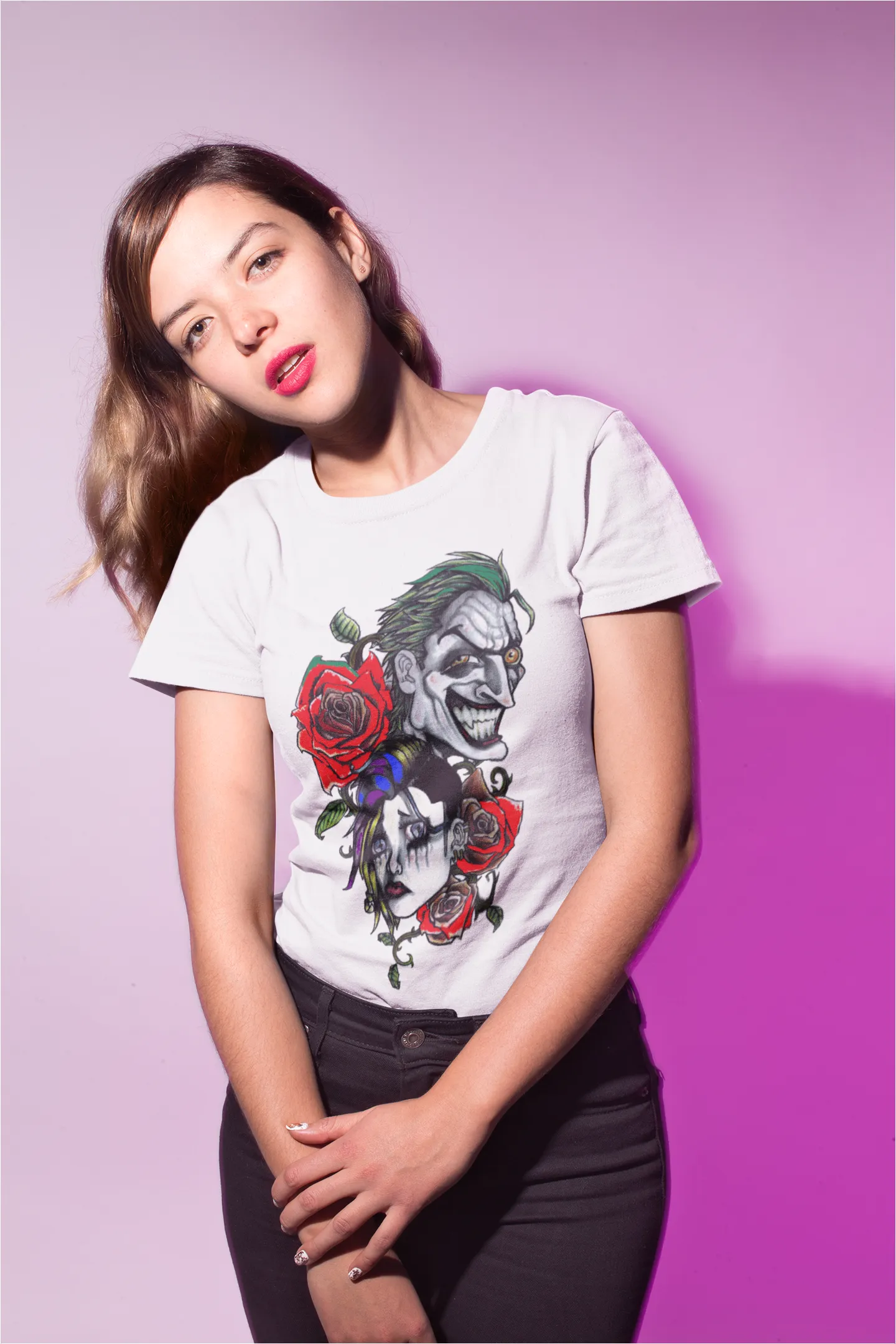 Joker Laugh Now Harley Cry Later T-Shirt sold by T-Shirt Addicts