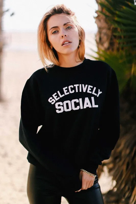Selectively Social Sweatshirt* sold by T-Shirt Addicts