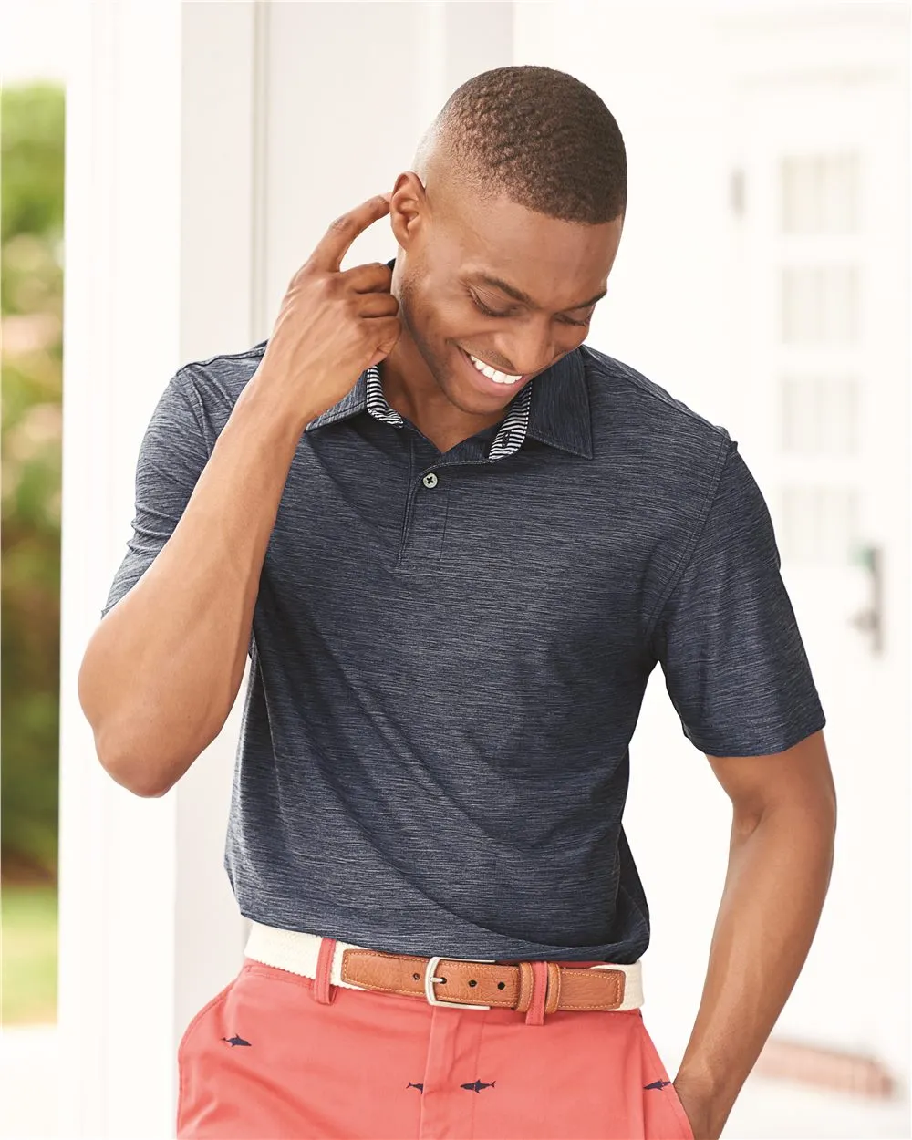 IZOD - Space-Dyed Sport Shirt sold by T-Shirt Addicts