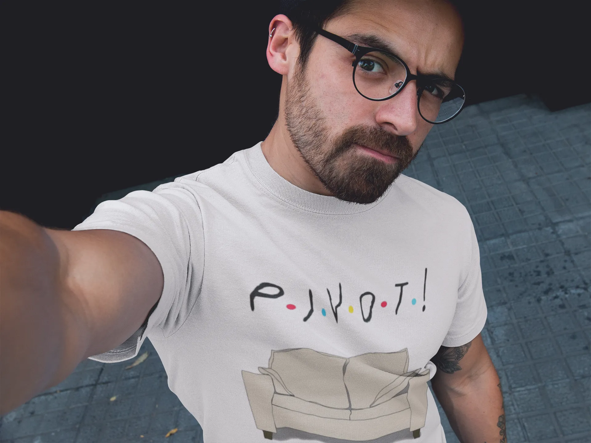 Friends TV Show Pivot T-Shirt sold by T-Shirt Addicts product image thumbnail 3