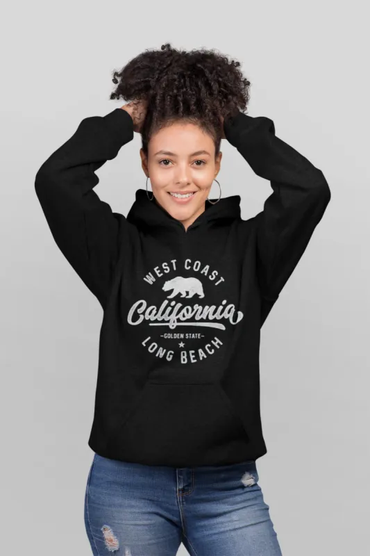 California (West Coast / Long Beach / Golden State) Hoodie* sold by T-Shirt Addicts