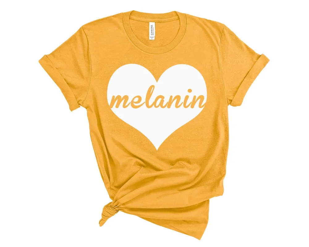 Melanin Heart T-Shirt sold by T-Shirt Addicts product image thumbnail 2