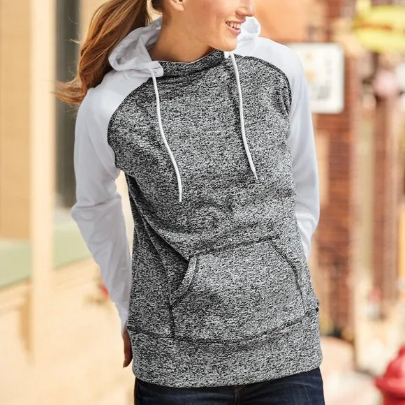 J. America - Women’s Colorblocked Cosmic Fleece Hooded Sweatshirt* sold by T-Shirt Addicts product image thumbnail 3