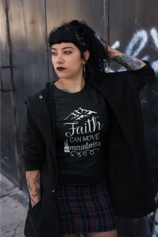 Faith Can Move Mountains T-Shirt sold by T-Shirt Addicts