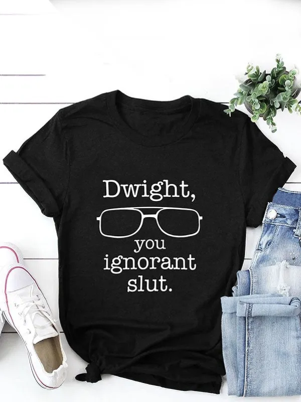 Dwight You Ignorant Slut (The Office) T-Shirt* sold by T-Shirt Addicts