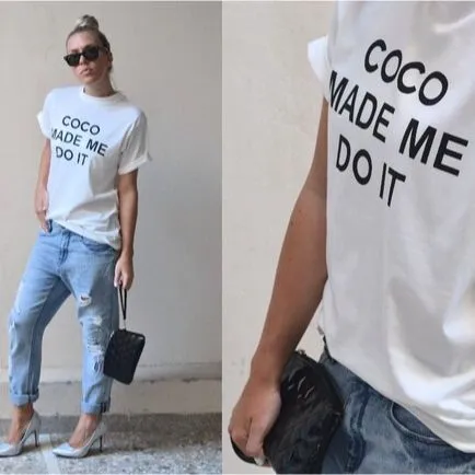 Coco Made Me Do It T-Shirt* sold by T-Shirt Addicts product image thumbnail 2