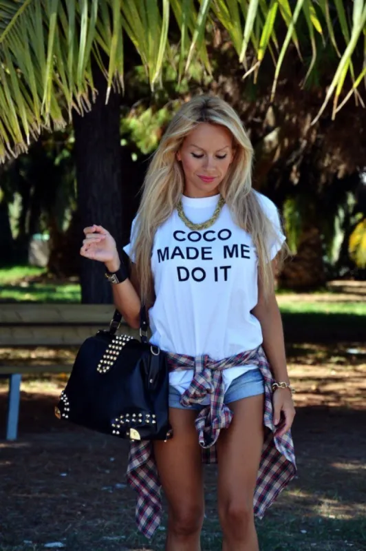 Coco Made Me Do It T-Shirt* sold by T-Shirt Addicts