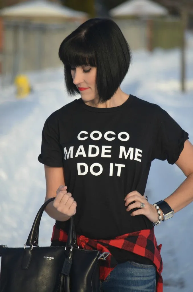 Coco Made Me Do It T-Shirt* sold by T-Shirt Addicts product image thumbnail 4